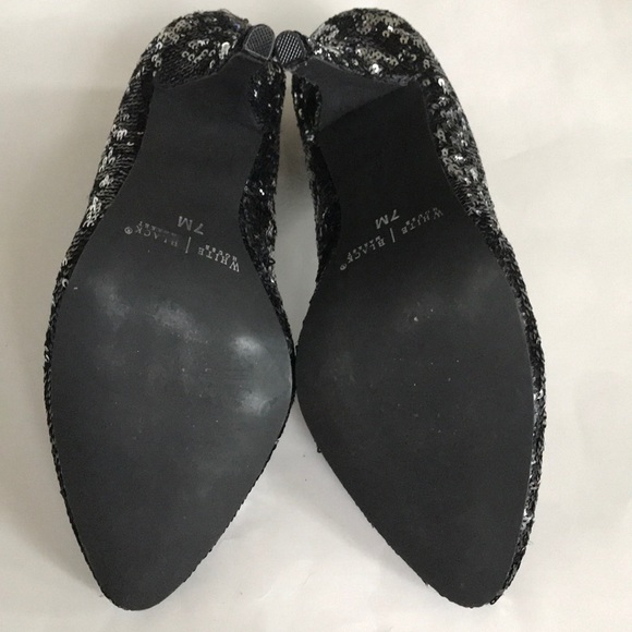 White House Black Market Athena Sequin Heels - Picture 7 of 8